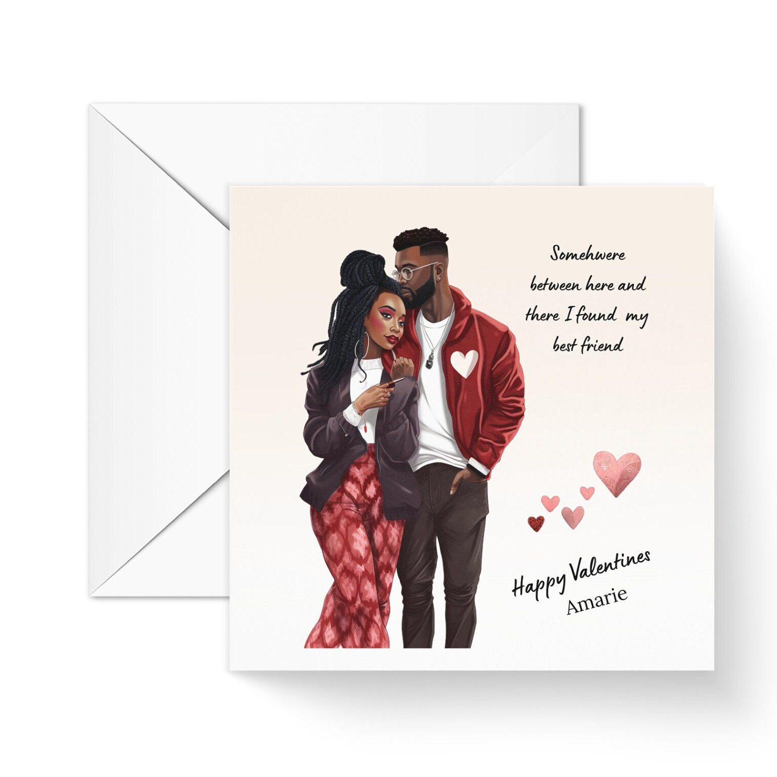 Couple Valentine Card, I love You Card