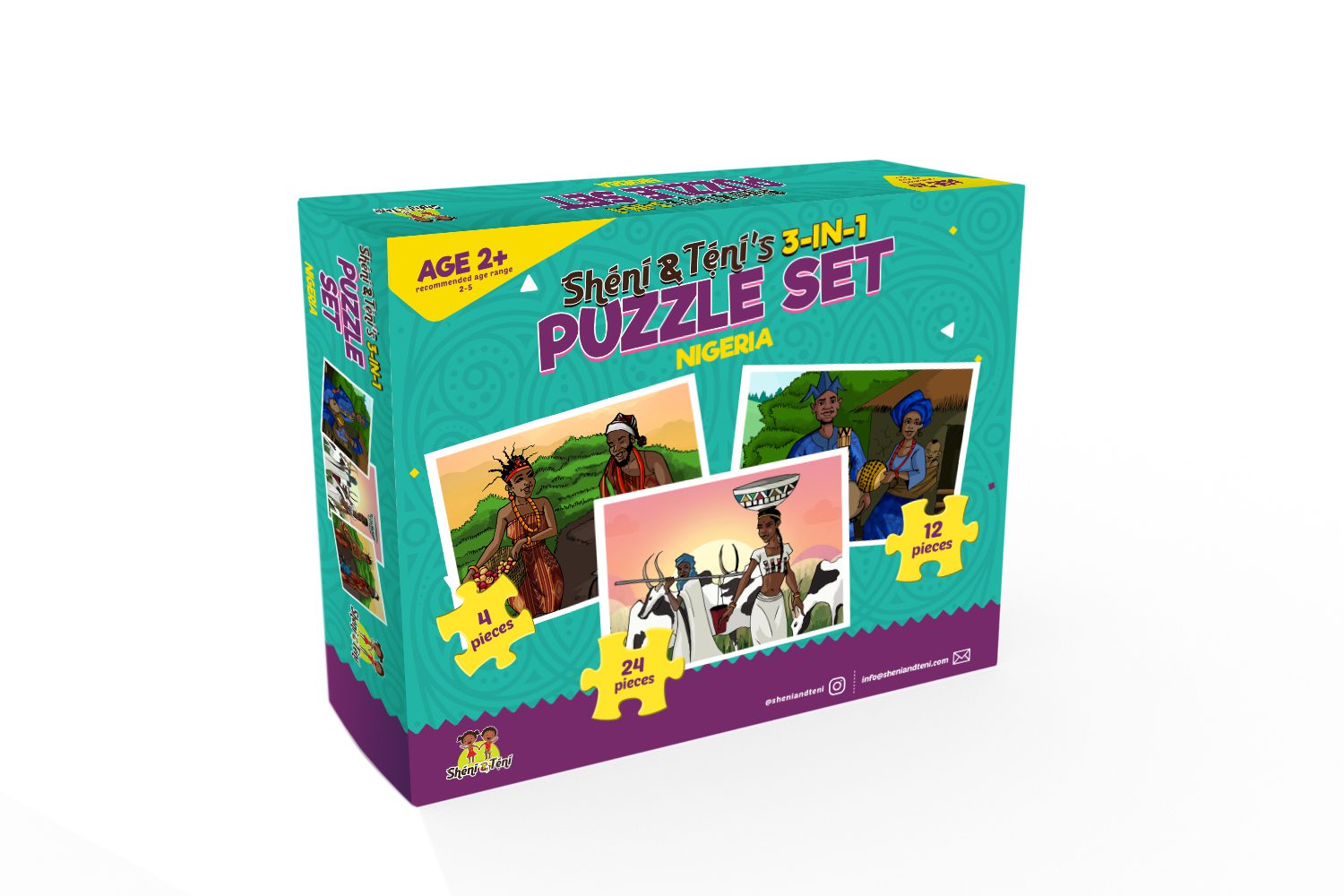 Sheni and Teni's 3in1 Puzzle Set Nigeria Wakuda