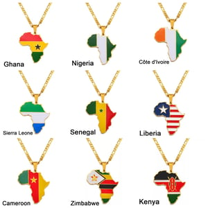 CUSTOM AFRICAN COUNTRY NECKLACE