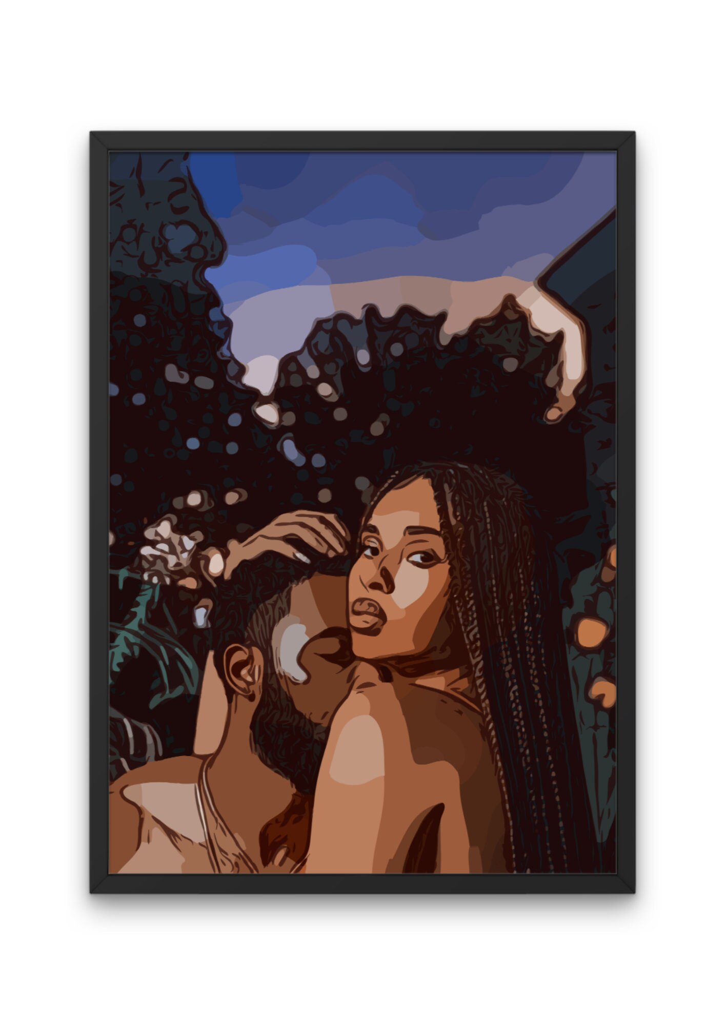 Framed Art by Black Artists (A4 Size)
