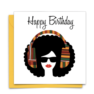 Afro Lips Birthday Card | AfroTouch Design