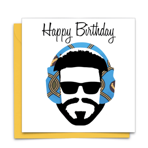 Music Man Birthday Card | AfroTouch Design