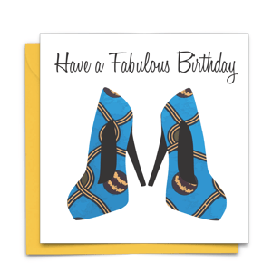 Hustle in Heels Birthday Card | AfroTouch Design