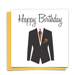 Suit and Tie Birthday Card | AfroTouch Design
