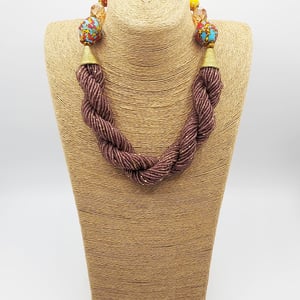 Elengi Micro Beads Brass Handmade Necklace