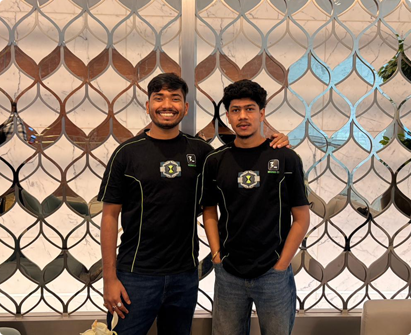 Monk CI founders Ujjwal Prashant and Nitin Mandale