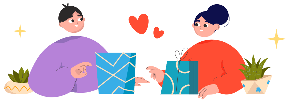 Saint Valentin banner Idee cadeau saint valentin