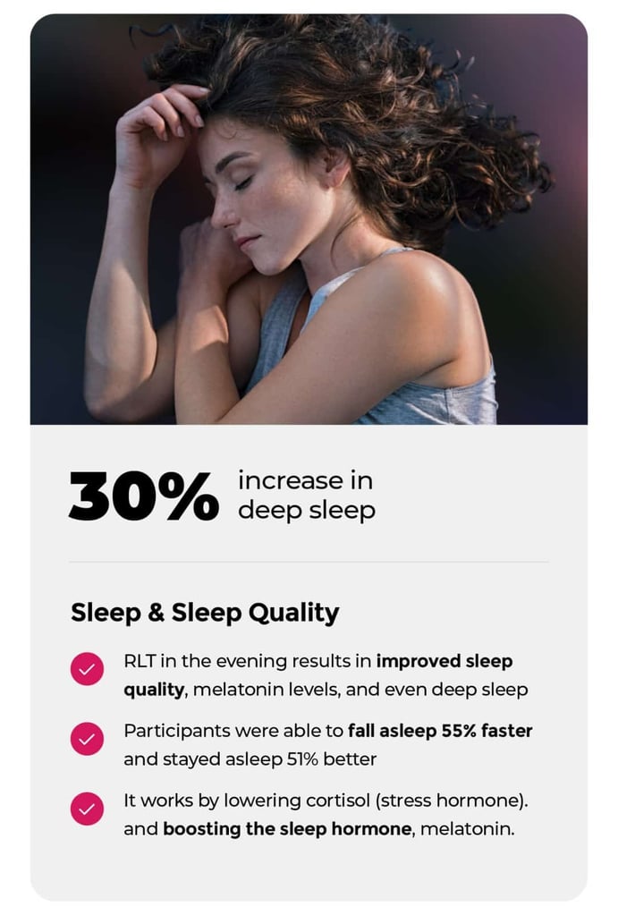 increase sleep with red light therapy