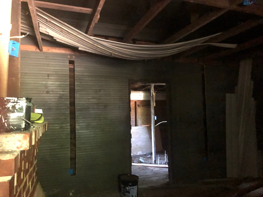 Delopidated house to be renovated.