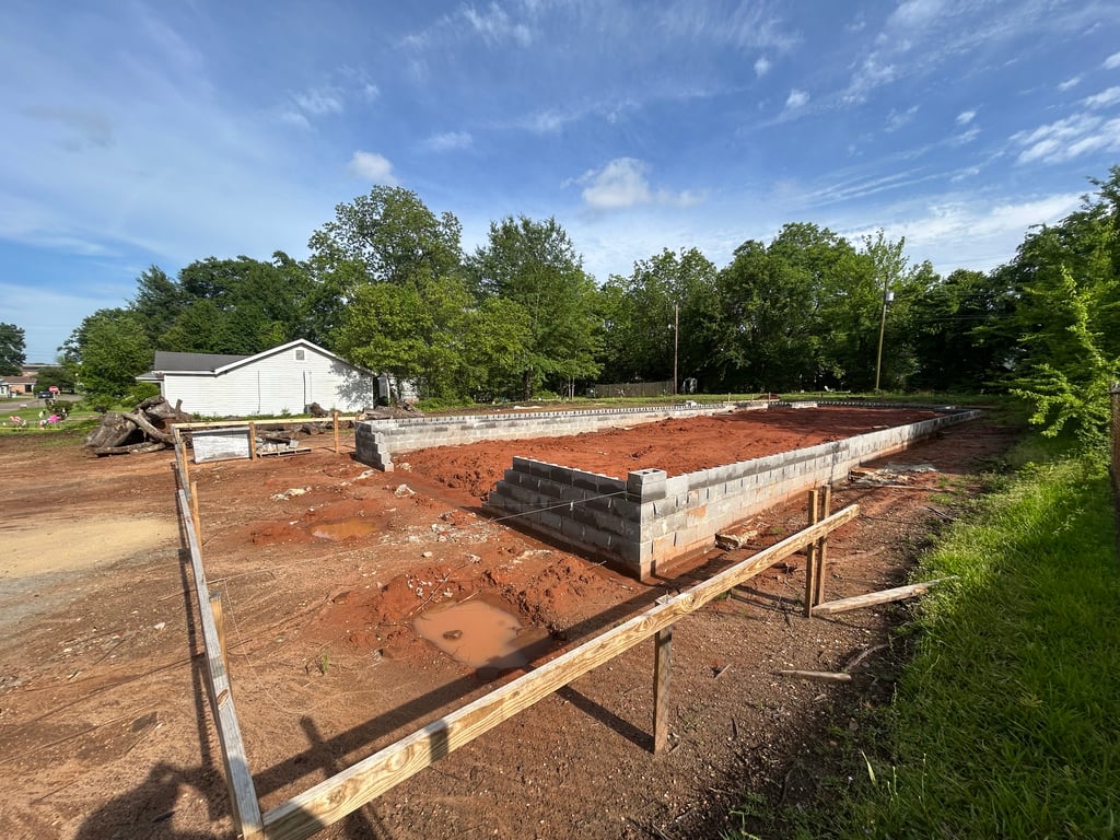 Duplex foundation building.