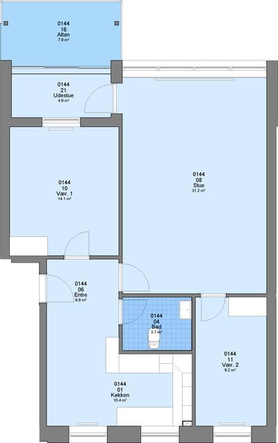 Fin lejlighed på 98 m2 - Finsensvej, Brønderslev - 4