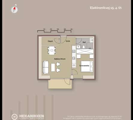apartment Nybygget lejlighed med fælles tagterrasse