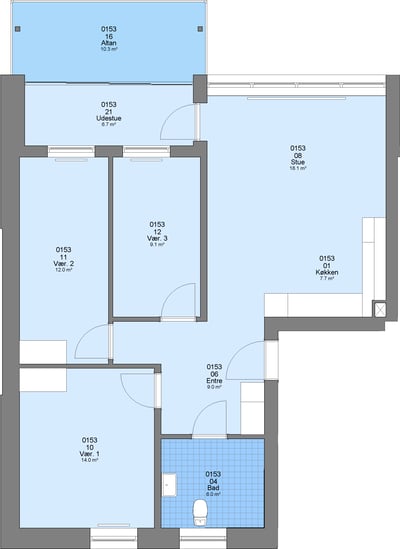 Fin lejlighed på 105 m2 - Finsensvej, Brønderslev - 4