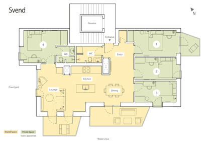 Visual presentation of the listing