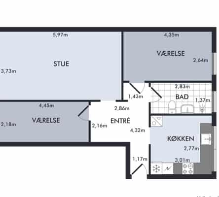 apartment Hyggelig lejlighed i centrum i Taastrup.