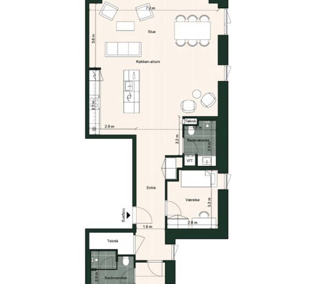 apartment Frontlejligheder med stor altan og fantastisk udsigt