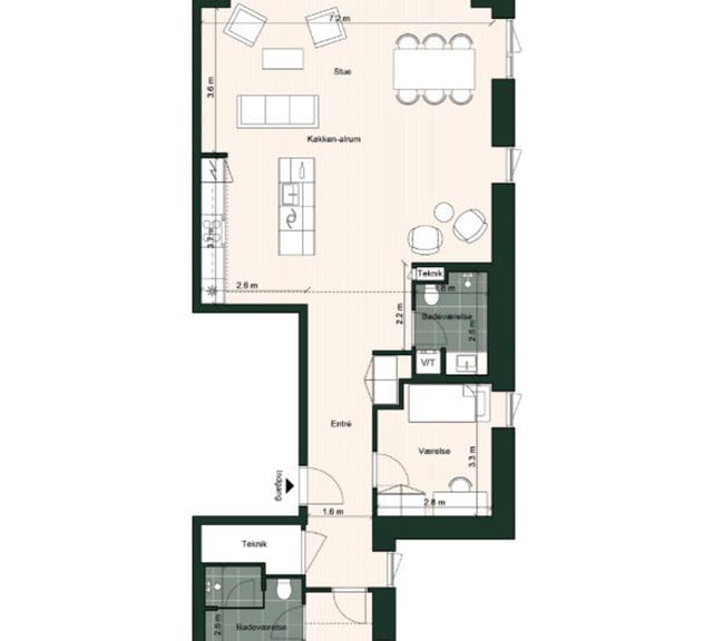 apartment Frontlejligheder med stor altan og fantastisk udsigt