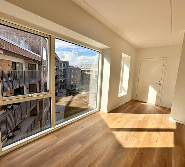 apartment Bright 3-room apartment with large balcony and fjord view