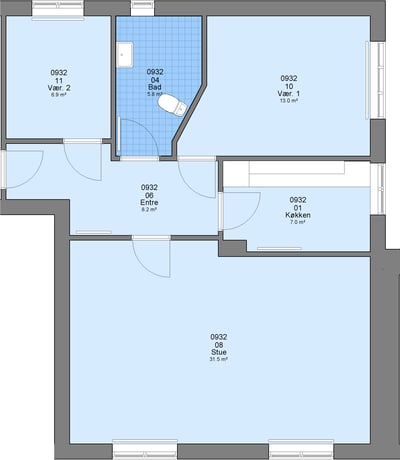 Fin lejlighed på 96 m2 - Bredgade, Brønderslev - 1