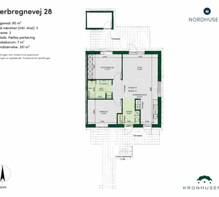 townhouse Modern 3-bedroom townhouse in Odense NW