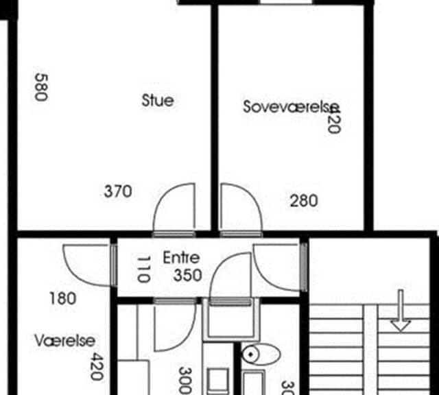 apartment Renoveret lejlighed med nyt badeværelse