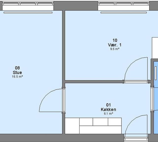 apartment Lækker lejlighed med 2 vær