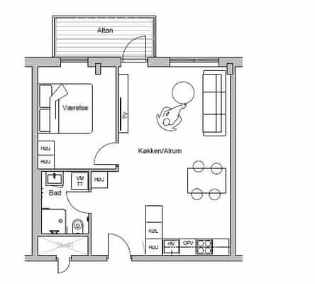 apartment Moderne 2-værelses lejligheder i Fredericia – sommer 2026