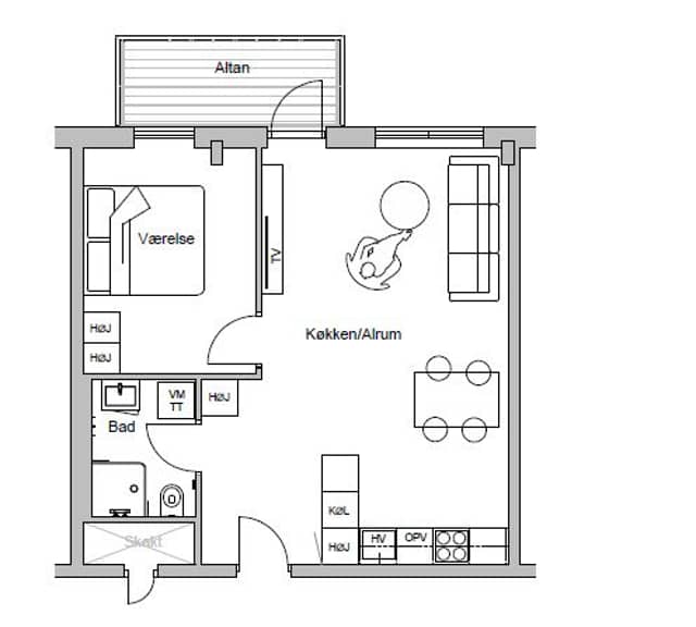apartment Moderne 2-værelses lejligheder i Fredericia – sommer 2026