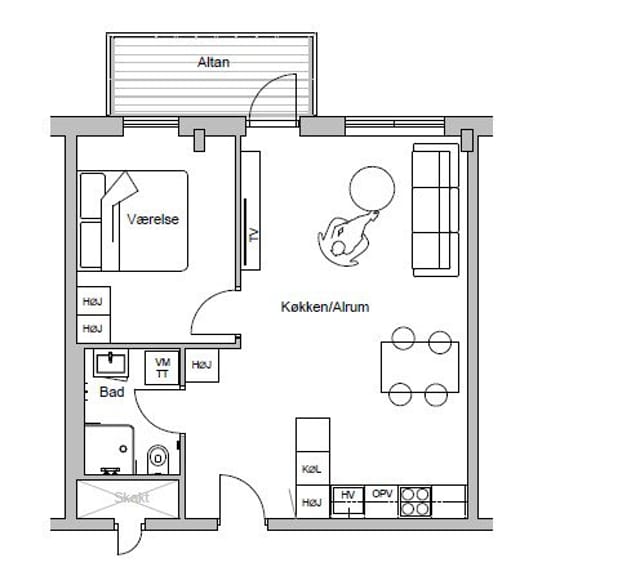 apartment Moderne 2-værelses lejligheder i Fredericia – sommer 2026
