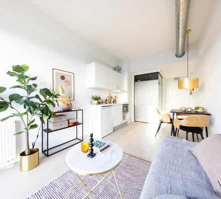 apartment Bright student-friendly 1-room apartment with attractive communal areas