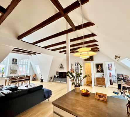 apartment Lys penthouse med charme og tagterrasse i Aalborg