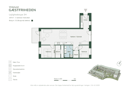 Visual presentation of the listing