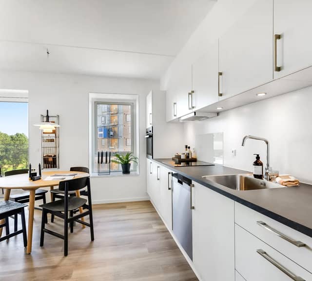 apartment Lys 2-værelses med stor altan og flot udsigt