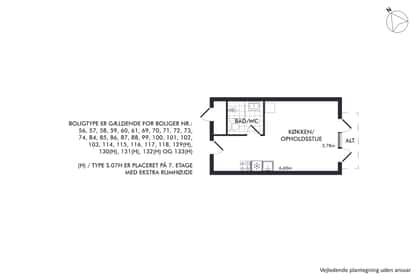 Visual presentation of the listing