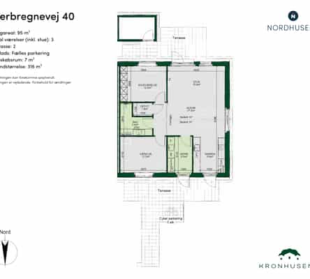townhouse Townhouse of 95 m² in Odense NW – bright and well-functioning