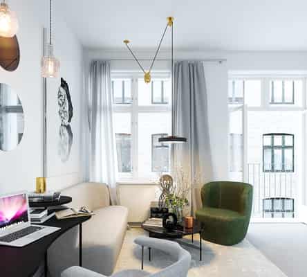 apartment Indbydende lejlighed i kollegie