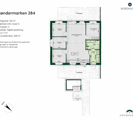 townhouse Modern 5-room terraced house in Tølløse