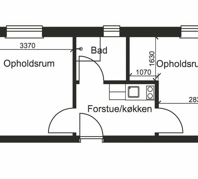 room Prisvenlig ungdomsbolig