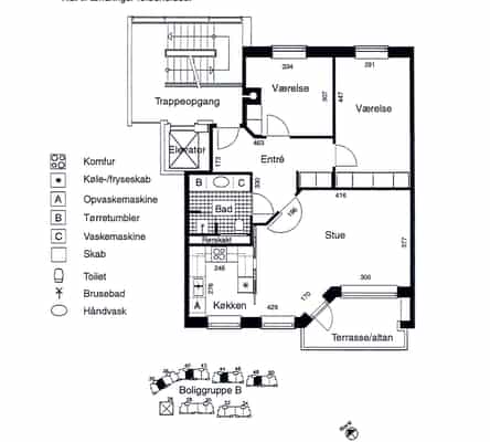 apartment Beautiful two-storey property close to Store Dyrehave