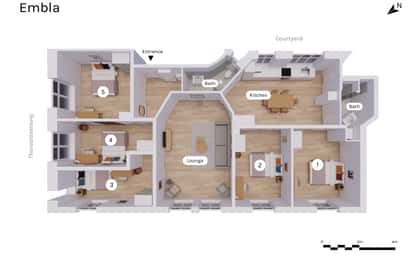 Visual presentation of the listing