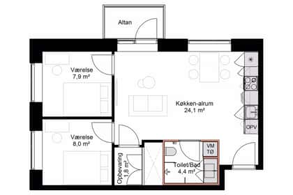 Visual presentation of the listing