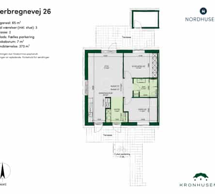 townhouse Moderne 3-værelses rækkehus i Korup, Odense NV