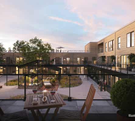 apartment Nordic Swan-labeled, senior-friendly apartments close to nature