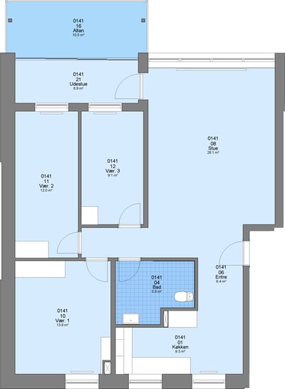 Fin lejlighed på 111 m2 - Finsensvej, Brønderslev - 4