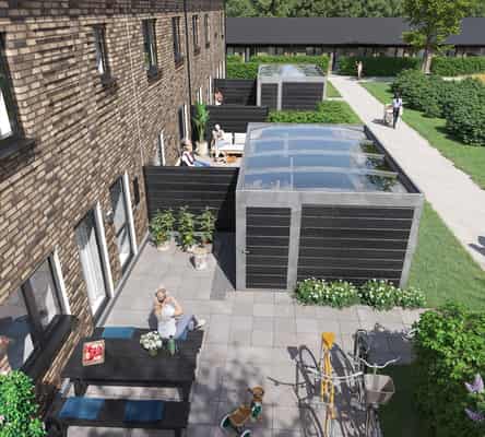 townhouse Modern townhouse in Ugelbølle with garden and terrace
