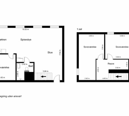apartment Indbydende bolig på 158 m²