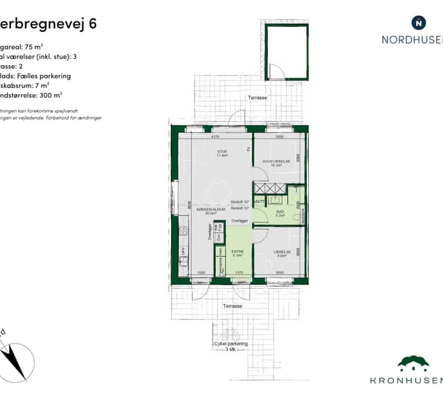 townhouse Moderne rækkehus med have og terrasser i Odense NV