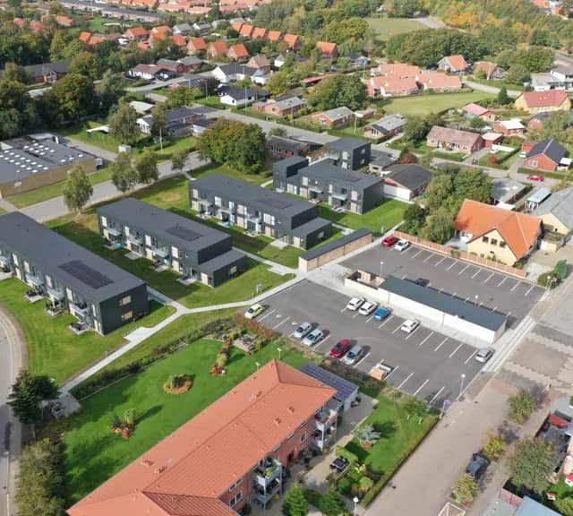 townhouse Nybyggede lavenergiboliger i hjertet af Tarm