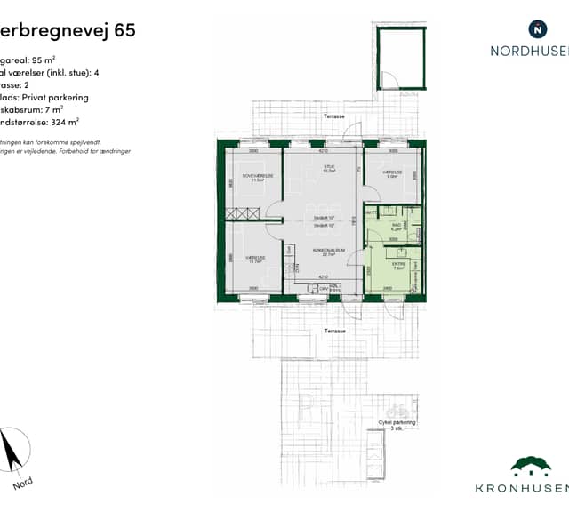 townhouse Moderne 4-værelses rækkehus med egen have i Odense NV