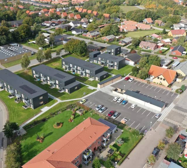 townhouse Nybyggede lavenergiboliger i hjertet af Tarm